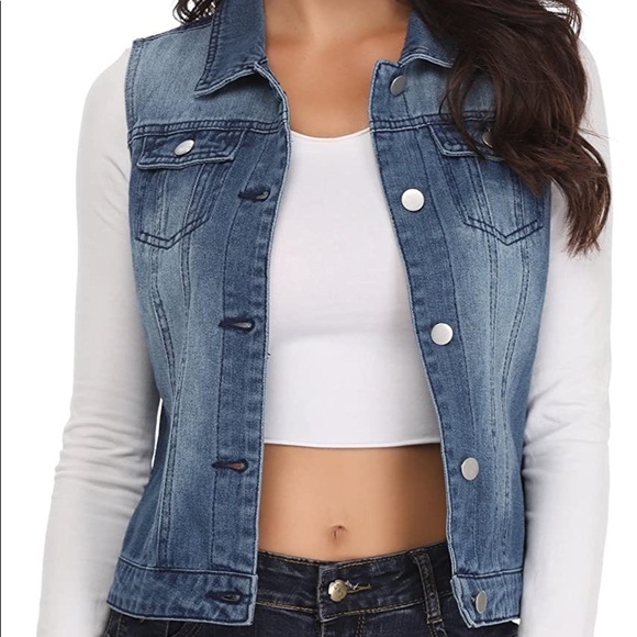 Forever 21 Denim Vest - Picture 2 of 16